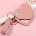 Makeup Mirror Keychain Manufacturer - Cute Heart Shaped Foldable Handheld