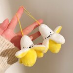 Plush Keychain Supplier - Cute Funny Banana Stuffed Fruit Mini Fluffy