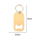 Bottle Opener Keychain Supplier - Custom Logo Stainless Steel Flat Small Beer