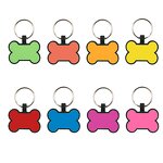 Pet Tag Supplier - Personalized Blank Silicone Bone with Keyring
