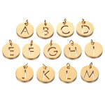 Metal Charms Supplier - Stainless Steel Letters Capital Mini Alphabet DIY