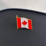Flag Brooch Pin Factory - Canada Custom Hard Enamel Lapel Pins