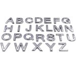 Car Emblem Sticker Supplier - Custom Logo Abs 3D Letter A-Z Self-adhesive