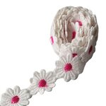 Embroidery Badges Patch Supplier - Appliques Clothing Water Soluble Daisy