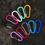 Carabiner Clip Keychain Supplier - Lightweight Aluminum Alloy D Shape Spring
