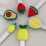 Bookmarks Supplier - Cute 3D PVC Fruit for Book Office Stationery Supplies