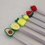 Bookmarks Supplier - Cute 3D PVC Fruit for Book Office Stationery Supplies