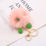 Plush Keychains Manufacturer - Cute Cartoon Rabbit Bag Pendant Charm 3d Pom