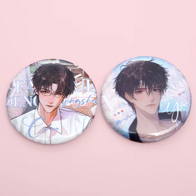 Tin Badge Factory - Modern Holography Reflective Anime Character Graphic