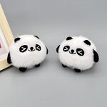 Plush Toy Keychain Manufacturer - Cute Fluffy Mini Panda Doll Backpack Pendant