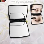 Hand Mirror Supplier - Mother Day Gifts Dual Sided Foldable Black ABS