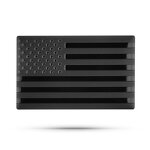 Car Emblem Badges Factory - Aluminum Alloy Self-Adhesive American Flag