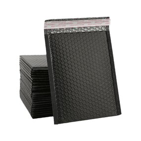 Bubble Mailers Supplier - 4x6 Inch Black Poly Shipping Packaging Envelopes