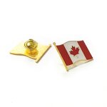 Flag Brooch Pin Factory - Canada Custom Hard Enamel Lapel Pins