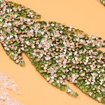 Rhinestone Patch Brooch Factory - Wholesale Leaf Feather Labels Clothing