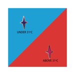 Pin Factory - Custom Hard Enamel Temperature Color Changing Star