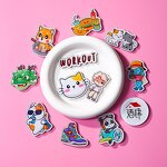 Fridge Magnets Supplier - Custom Logo Square Acrylic Cute Cartoon