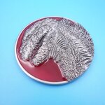 Commemorative Coin Manufacturer - Custom 3D Electroplated Antique Silver Brass