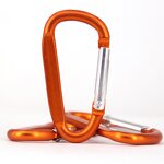 Carabiners Clips Supplier - Wholesale Aluminum Alloy Flat D Shape Carabiner