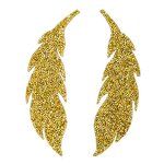 Rhinestone Patch Brooch Factory - Wholesale Leaf Feather Labels Clothing