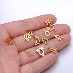 Charm Pendant Manufacturer - Mini Metal Constellation Gold Plated Stainless