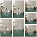 Plastic Ball Ornaments Manufacturer - DIY Hanging Clear Irregular Shape PET