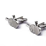 Cufflinks Factory - Personality Creative Table Tennis Men Silver for Shirt