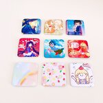 Pin Badges Supplier - Custom Name Tag Holographic Metal Square Tin