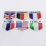 Car Emblem Badges Manufacturer - Wholesale Aluminium Alloy American Flag