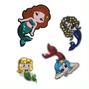 Iron on Patches Factory - Small MOQ Custom Cartoon Cute Fish Print Sequins