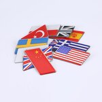 Car Emblem Badges Supplier - Personalized Metal Self-Adhesive American Flag