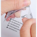 Business Cards Manufacturer - Small MOQ Custom PVC Plastic Transparent Matte