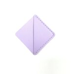 Corner Bookmark Supplier - Small PU Leather Retro Square Book Mark Clip