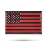 Car Emblem Badges Factory - Aluminum Alloy Self-Adhesive American Flag