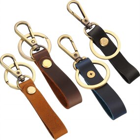 Leather Keychain Supplier - Luxury Genuine Leather Men Car Key Holder
