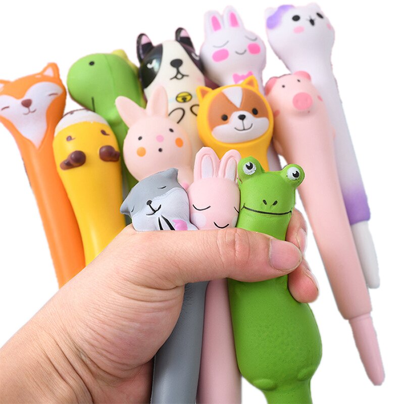 Gel Ink Pens Factory - Funny Kawaii Animal Fruit Shaped Stress Relief