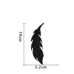 Rhinestone Patch Brooch Factory - Wholesale Leaf Feather Labels Clothing