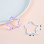 Carabiner Clip Keyring Manufacturer - Colorful Star Shape Spring Snap Hook