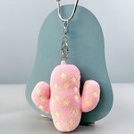 Plush Toy Keychain Supplier - Cute Fluffy 3d Cactus Backpack Doll Pendant