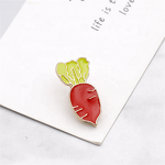 Brooch Pin Manufacturer - Vegetable Cabbage Radish Custom Lapel Enamel