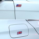 Car Emblem Badges Supplier - Personalized Metal Self-Adhesive American Flag