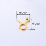 Charm Pendant Manufacturer - Mini Metal Constellation Gold Plated Stainless