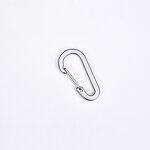 Carabiner Clip Keychain Supplier - Lightweight Aluminum Alloy D Shape Spring
