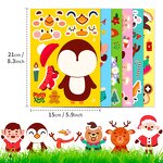Puzzle Sticker Label Factory - Kids DIY Carton Make-a-Face Christmas Party