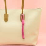 Keychain Manufacturer - Cute Colorful PU Leather Rope Long Tassel Bag Charm