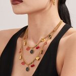 Necklaces Manufacturer - Custom Fashion Hard Enamel Stainless Steel Chokers