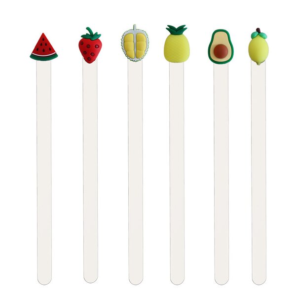Bookmarks Supplier - Cute 3D PVC Fruit for Book Office Stationery Supplies
