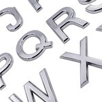 Car Emblem Sticker Supplier - Custom Logo Abs 3D Letter A-Z Self-adhesive