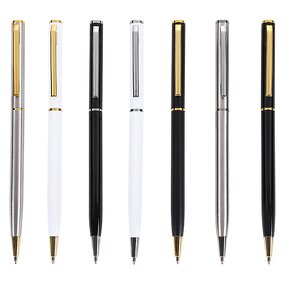 Ball Pen Supplier - Promotional Slim Metal Office School Supplies Custom