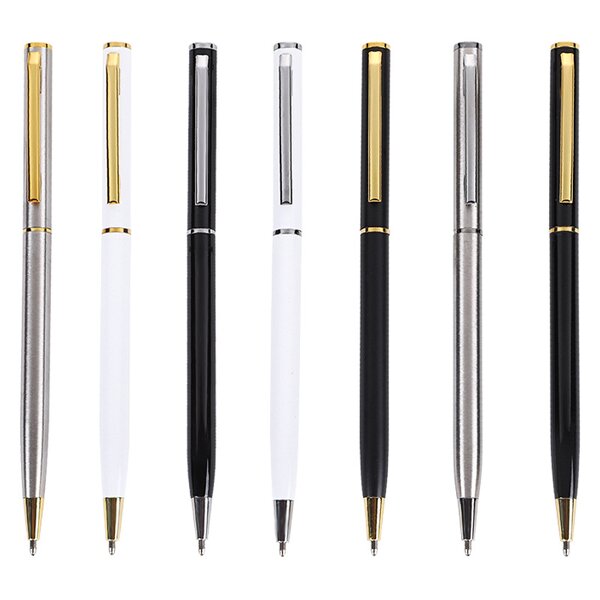 Ball Pen Supplier - Promotional Slim Metal Office School Supplies Custom